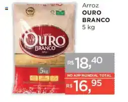 Supermercados Mundial Arroz ouro branco oferta