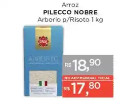 Supermercados Mundial Arroz pilecco nobre arborio p/risoto oferta