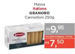 Supermercados Mundial Massa italiana granoro cannelloni oferta