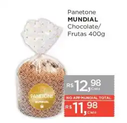 Supermercados Mundial Panetone mundial chocolate/frutas oferta