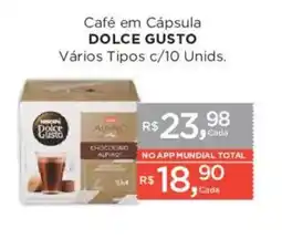 Supermercados Mundial Café em Cápsula Dolce Gusto Vários Tipos oferta
