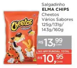 Supermercados Mundial Salgadinho elma chips cheetos vários sabores oferta