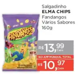 Supermercados Mundial Salgadinho elma chips fandangos vários sabores oferta