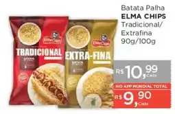 Supermercados Mundial Batata palha elma chips tradicional/extra-fina oferta