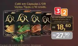 Supermercados Mundial Café em Cápsulas L'OR Vários Tipos oferta