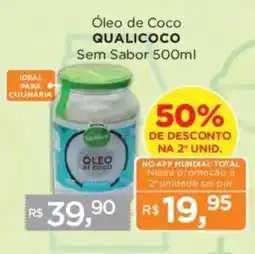 Supermercados Mundial Óleo de coco qualicoco sem sabor oferta