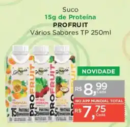 Supermercados Mundial Suco profruit oferta