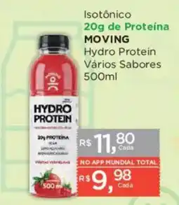 Supermercados Mundial Isotônico moving hydro protein oferta