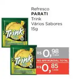 Supermercados Mundial Refresco parati trink vários sabores oferta
