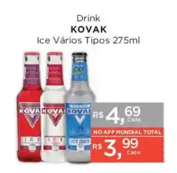 Supermercados Mundial Drink kovak ice vários tipos oferta