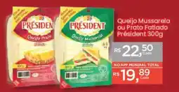 Supermercados Mundial Queijo Mussarela ou Prato Fatiado Président oferta