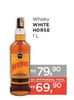 Supermercados Mundial Whisky white horse oferta
