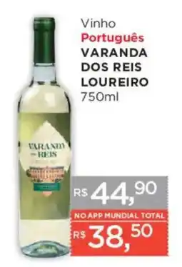 Supermercados Mundial Vinho Português Varanda dos Reis Loureiro oferta
