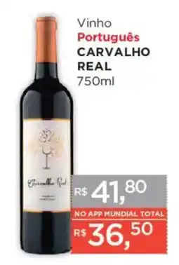 Supermercados Mundial Vinho Português Carvalho Real oferta