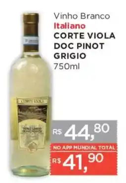 Supermercados Mundial Vinho branco italiano corte viola doc pinot grigio oferta