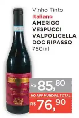 Supermercados Mundial Vinho tinto italiano amerigo vespucci valpolicella doc ripasso oferta