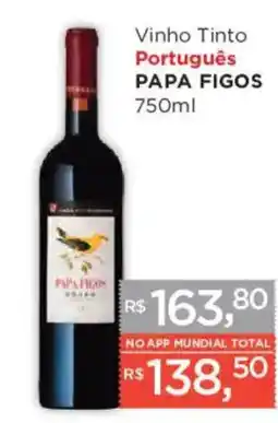 Supermercados Mundial Vinho Tinto Português Papa Figos oferta