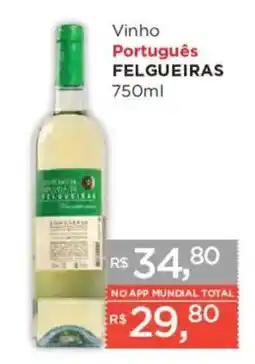 Supermercados Mundial Vinho Português Felgueiras oferta