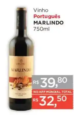 Supermercados Mundial Vinho Português Marlindo oferta