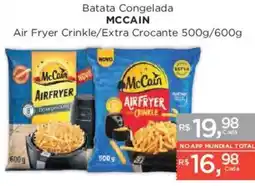 Supermercados Mundial Batata congelada mccain air fryer crinkle/extra crocante oferta