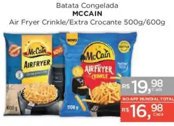 Supermercados Mundial Batata congelada mccain air fryer crinkle/extra crocante oferta