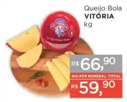 Supermercados Mundial Queijo bola vitória oferta