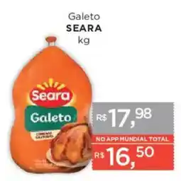 Supermercados Mundial Galeto seara oferta