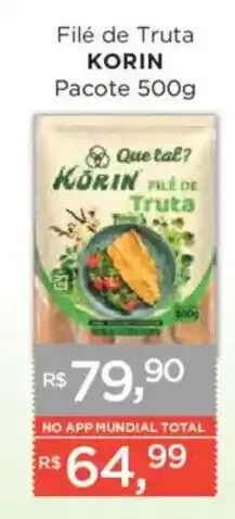 Supermercados Mundial Filé de Truta Korin oferta
