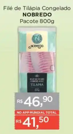 Supermercados Mundial Filé de Tilápia Congelado oferta