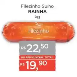 Supermercados Mundial Filezinho Suino Rainha oferta
