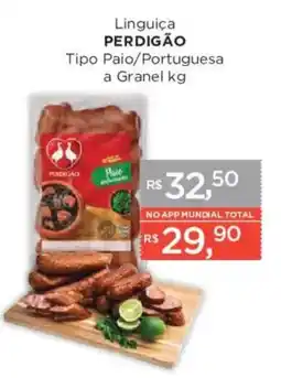 Supermercados Mundial Linguiça perdigão tipo paio/portuguesa oferta