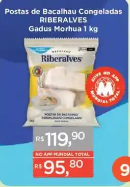 Supermercados Mundial Postas de bacalhau congeladas riberalves oferta