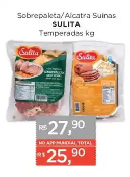 Supermercados Mundial Sobrepaleta/Alcatra Suínas Sulita Temperadas kg oferta