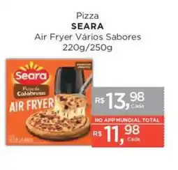Supermercados Mundial Pizza seara air fryer vários sabores oferta