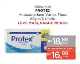 Supermercados Mundial Sabonete protex antibacteriano vários tipos oferta