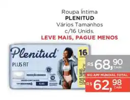 Supermercados Mundial Roupa íntima plenitud oferta