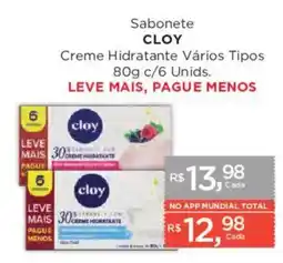 Supermercados Mundial Sabonete cloy oferta