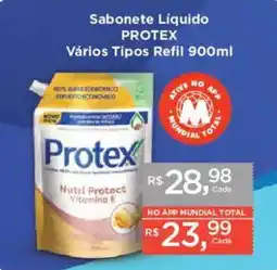 Supermercados Mundial Sabonete Líquido Protex Vários Tipos Refil oferta