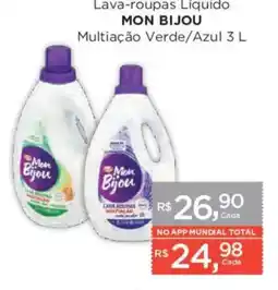 Supermercados Mundial Lava-roupas Líquido Mon Bijou oferta