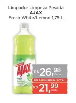 Supermercados Mundial Limpador Limpeza Pesada Ajax Fresh White/Lemon oferta