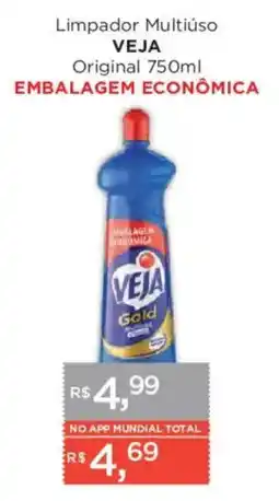 Supermercados Mundial Limpador multiuso veja original oferta