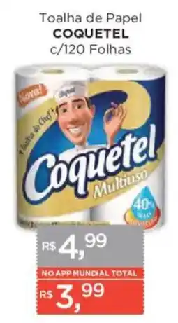 Supermercados Mundial Toalha de Papel Coquetel oferta