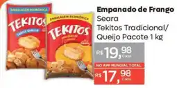 Supermercados Mundial Empanado de Frango Seara Tekitos Tradicional/ Queijo Pacote 1 kg oferta