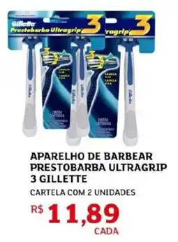 Assaí Atacadista aparelho de barbear prestobarba ultragrip 3 gillette oferta