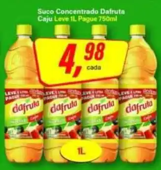 Rede Supermarket Suco Concentrado Dafruta Caju Leve 1L oferta