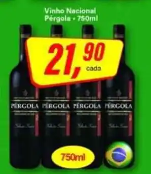Rede Supermarket Vinho Nacional Pergola oferta