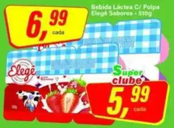 Rede Supermarket Bebida Láctea C/ Polpa Elegê Sabores oferta