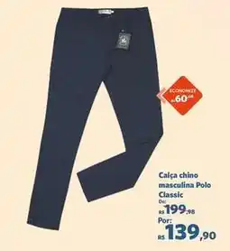 Sam's Club Polo - calça chino masculina polo oferta