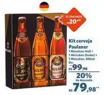 Sam's Club Paulaner - kit cerveja oferta