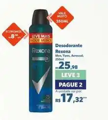 Sam's Club Rexona - desodorante oferta